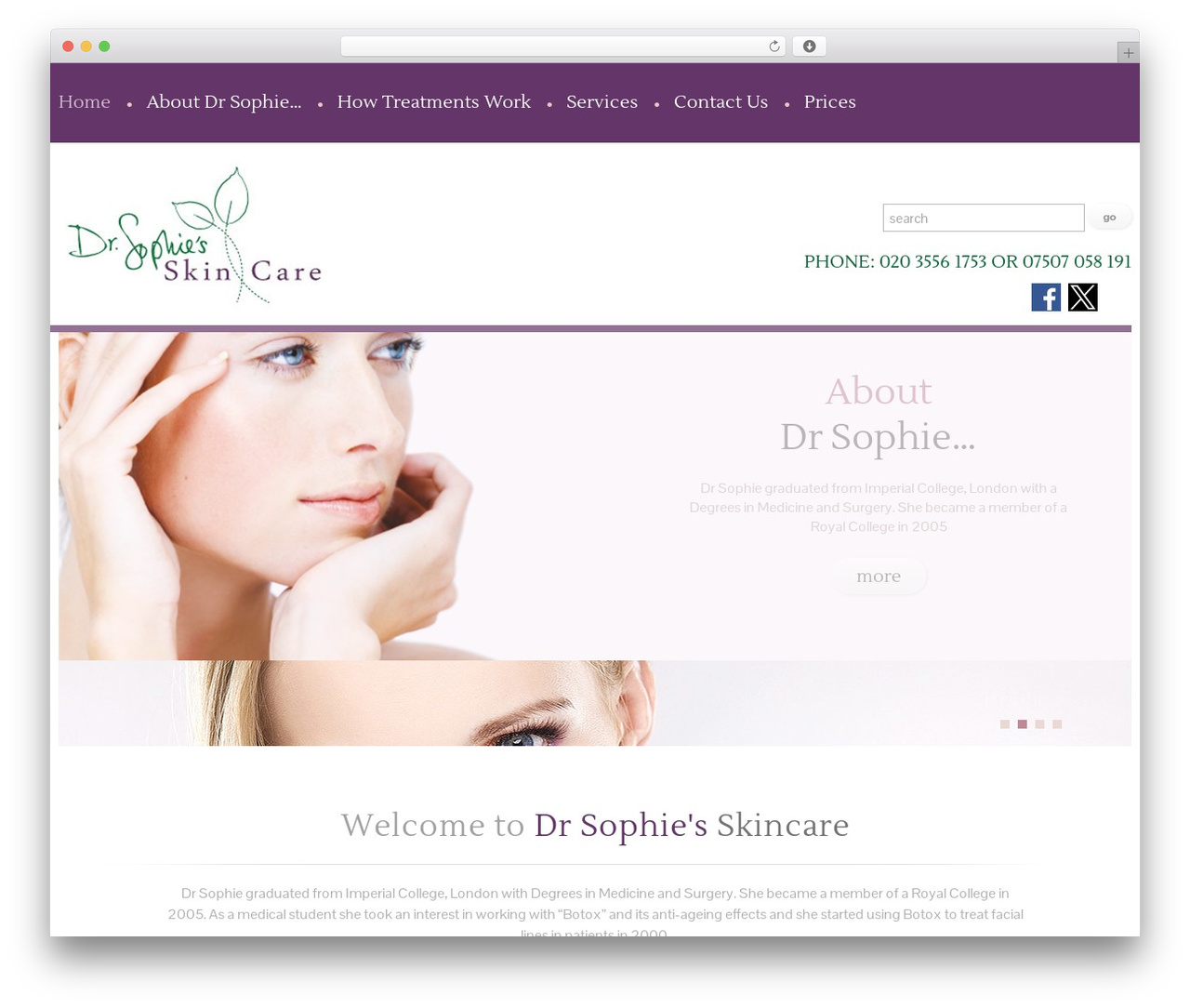 cherry WordPress theme design - drsophie.co.uk cherry WordPress theme design - drsophie.co.uk