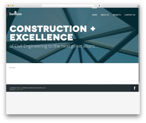 Cluster WordPress theme design - darinton-construction.com