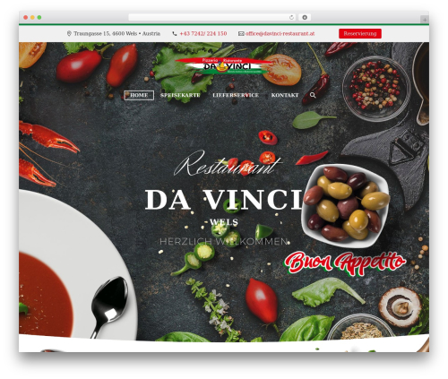 Davinci WordPress restaurant theme - davinci-restaurant.at