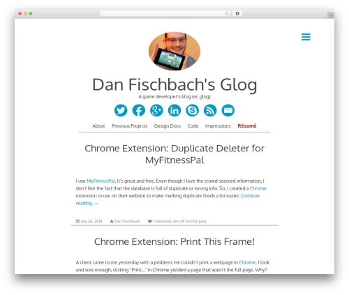 Decode best free WordPress theme - danfischbach.com