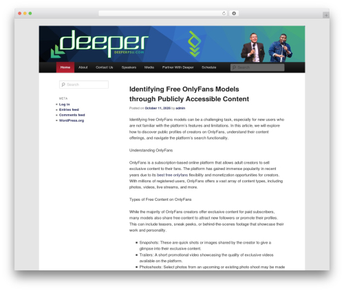 Deeper WordPress website theme - deeperpsu.com