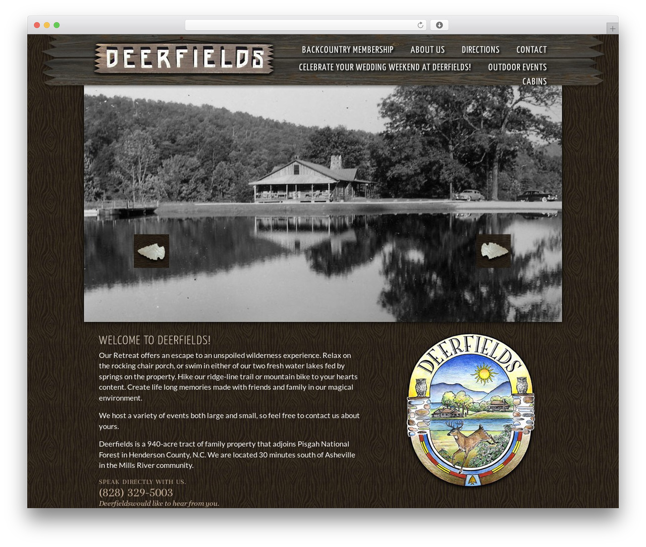 Deerfields WordPress theme - deerfields.com