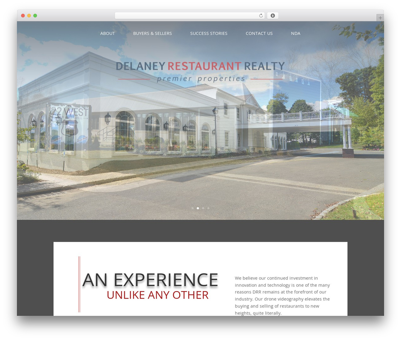 Divi WordPress website theme - delaneyrestaurantrealty.com