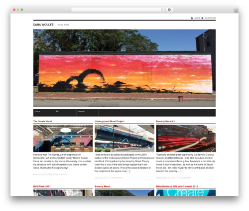 F8 Lite WordPress website theme - danawoulfe.com