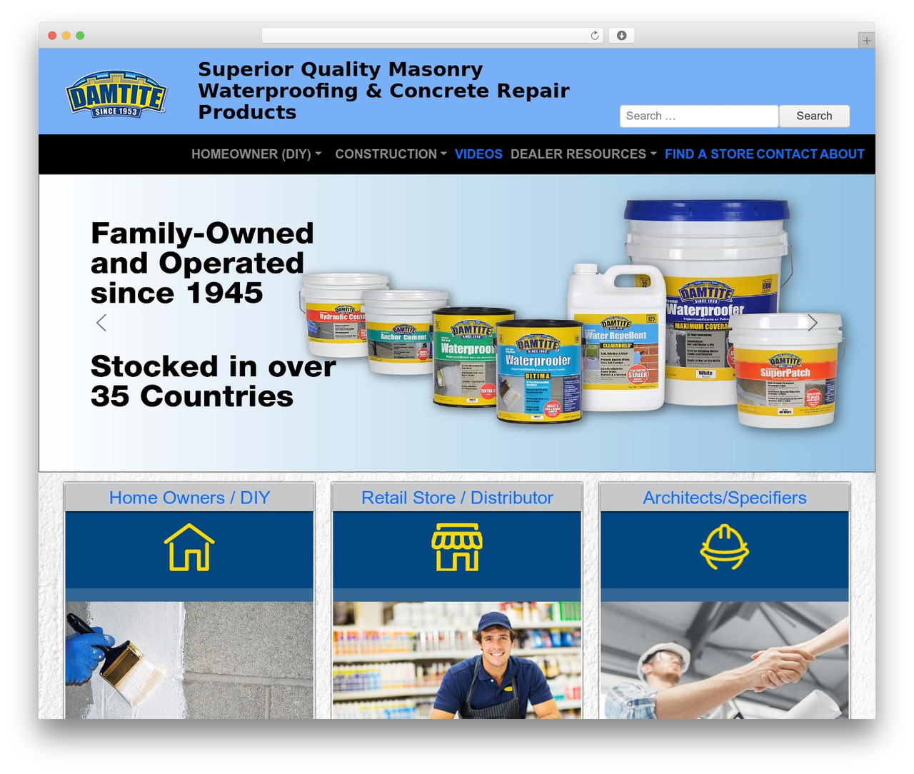 Higher Images theme WordPress - damtitewaterproofing.com