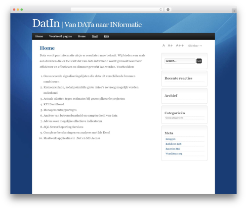 jQ WordPress theme - datin.nl