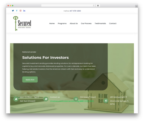 Levix theme WordPress - securedinvestmentlending.com