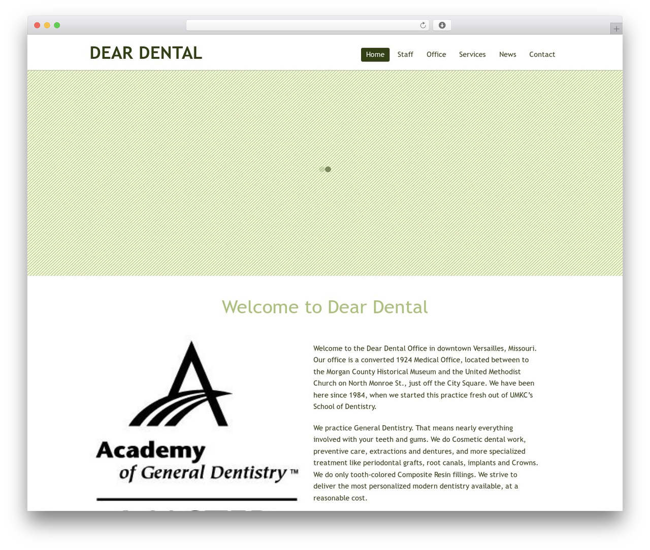 Mindful theme WordPress - deardental.com