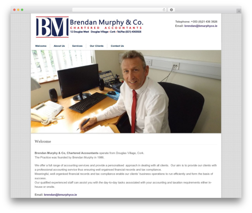 Modernize WordPress theme - bmurphyco.ie