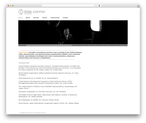 Prototype WordPress theme - didaconnor.com