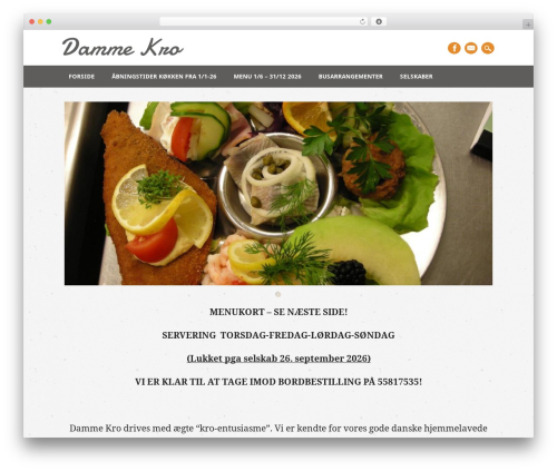 Restaurateur WordPress theme - dammekro.com