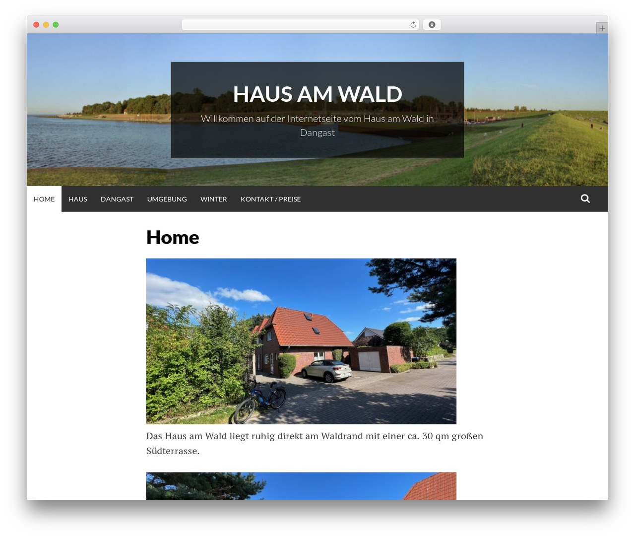 Simone best WordPress theme - dangast-haus-am-wald.de