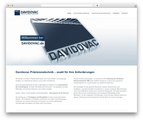 Smartbox WordPress website theme - davidovac.biz