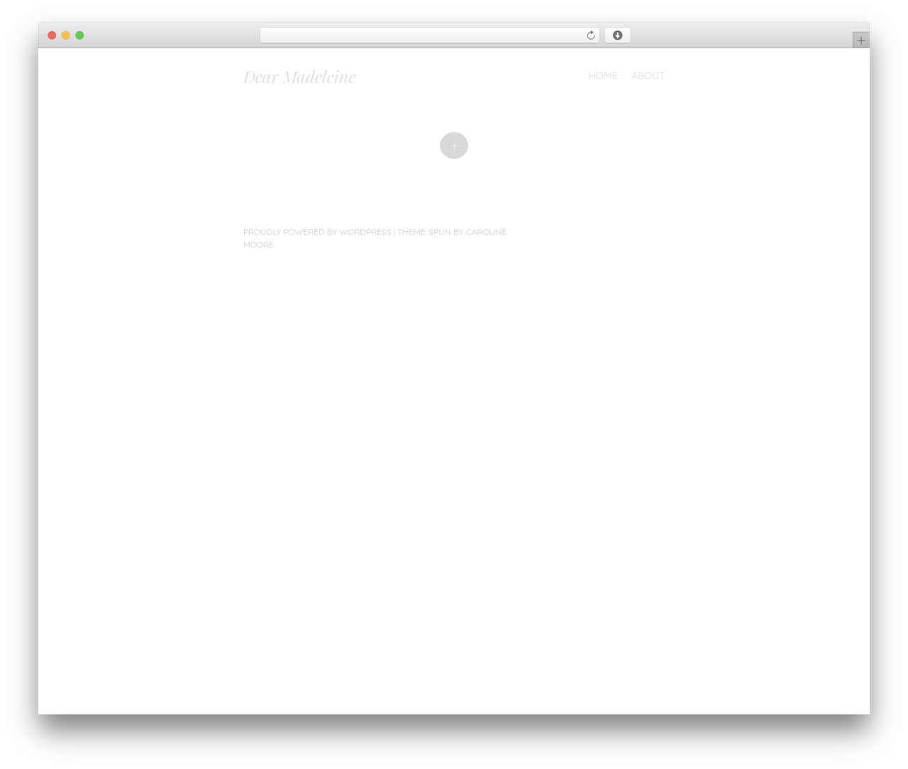 Spun WordPress theme - dearmadeleine.com Spun WordPress theme - dearmadeleine.com