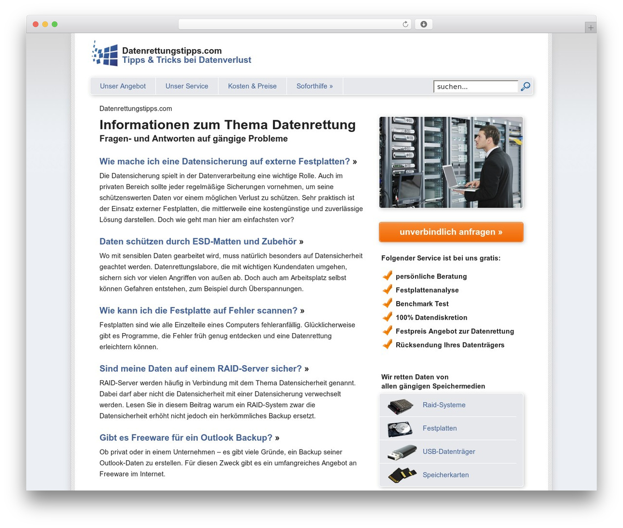 Theme WordPress Dr. Relaunch - datenrettungstipps.com Theme WordPress Dr. Relaunch - datenrettungstipps.com
