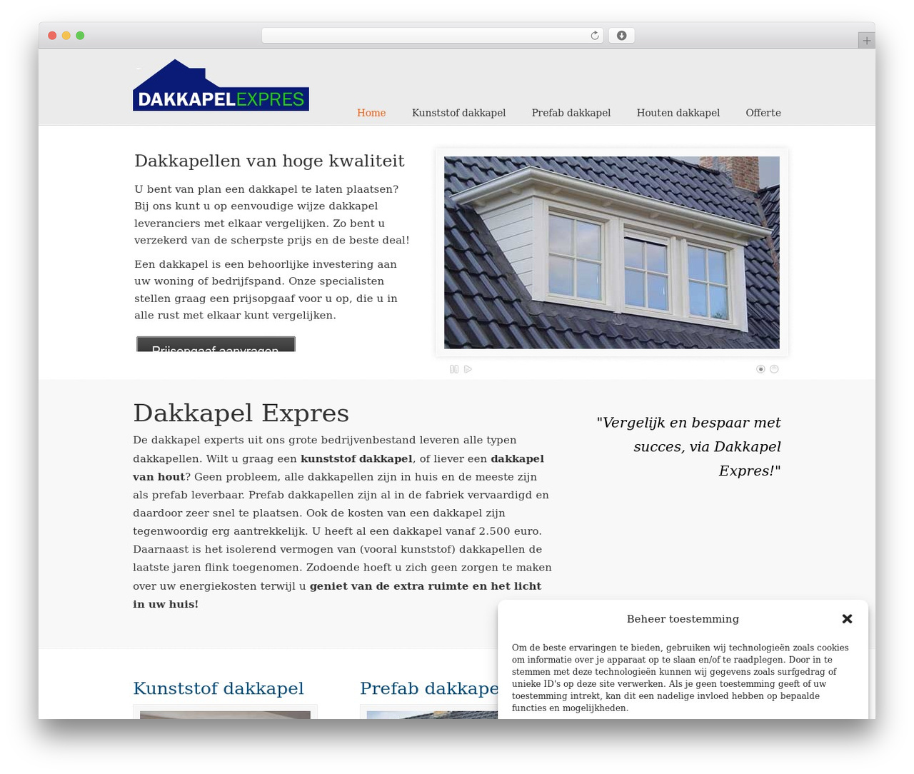 Theme WordPress U-Design - dakkapel-expres.nl