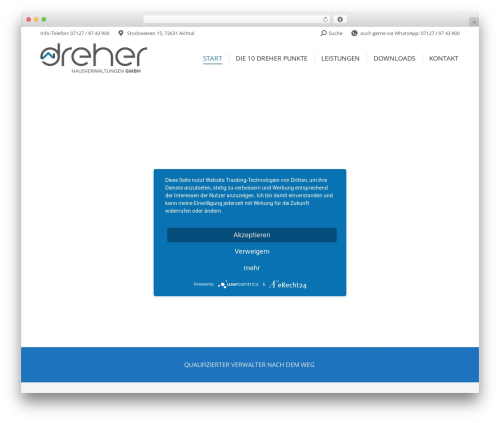 Popup press.v.1.4 WordPress plugin - dreher-hausverwaltung.de