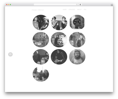 Audio player WordPress plugin - demomirror.com