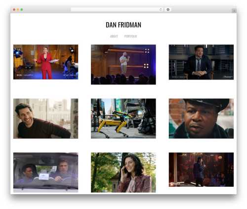 Themify Bold WordPress gallery theme - danfridman.com