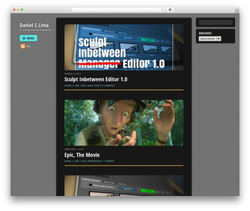 Themify Fullscreen best WordPress theme - danielslima.com