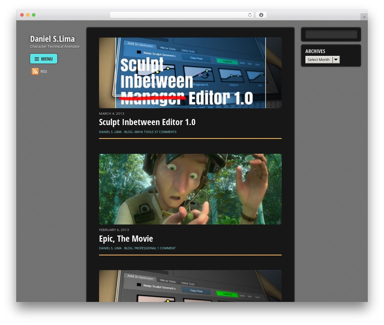 Themify Fullscreen best WordPress theme - danielslima.com