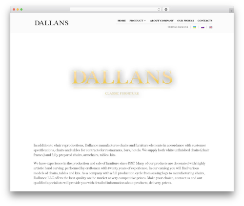WordPress theme Dallans - dallans.com