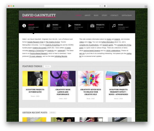 WordPress theme Dope - davidgauntlett.com
