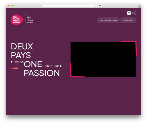 WordPress theme fcfa - franco-american-cultural-fund.com