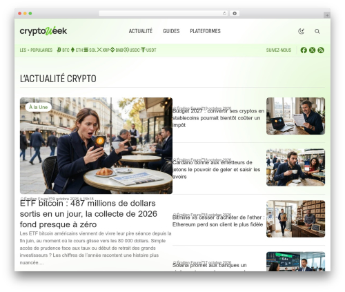 WordPress theme GeneratePerf Child Theme - cryptoweek.fr