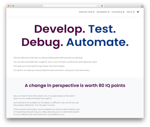 WordPress theme Software Verify - softwareverify.com