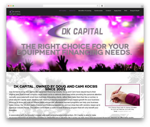 DK Capital WordPress theme - dkcapitalinc.com