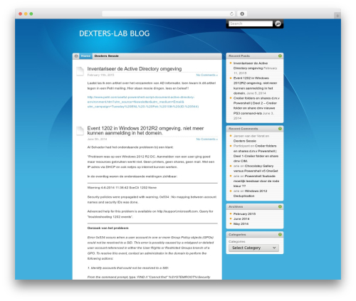 iTheme WordPress theme - dexters-lab.nl