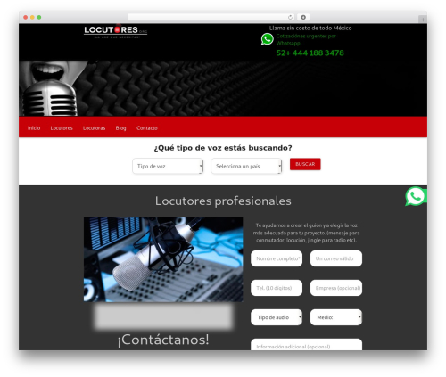 ml-materialize WordPress theme - locutores.org
