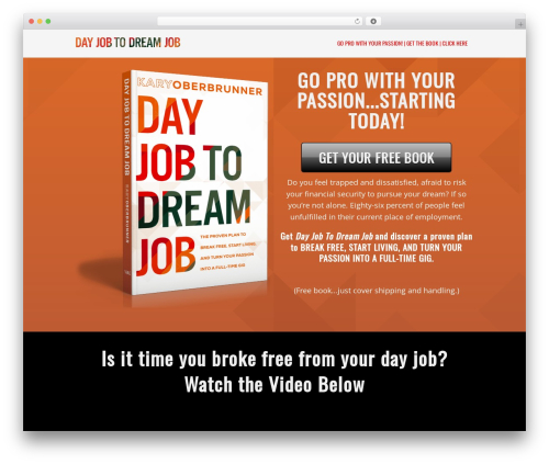 OptimizePress WordPress theme - dayjobtodreamjob.com