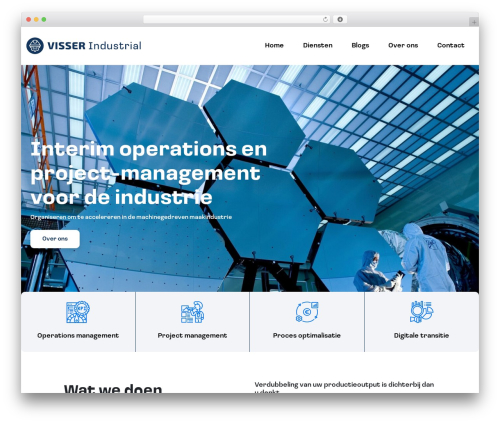 Pixel Example Theme WordPress page theme - visserindustrial.nl