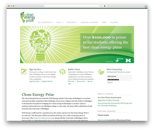 Bp template pack WordPress plugin - dtecleanenergyprize.com