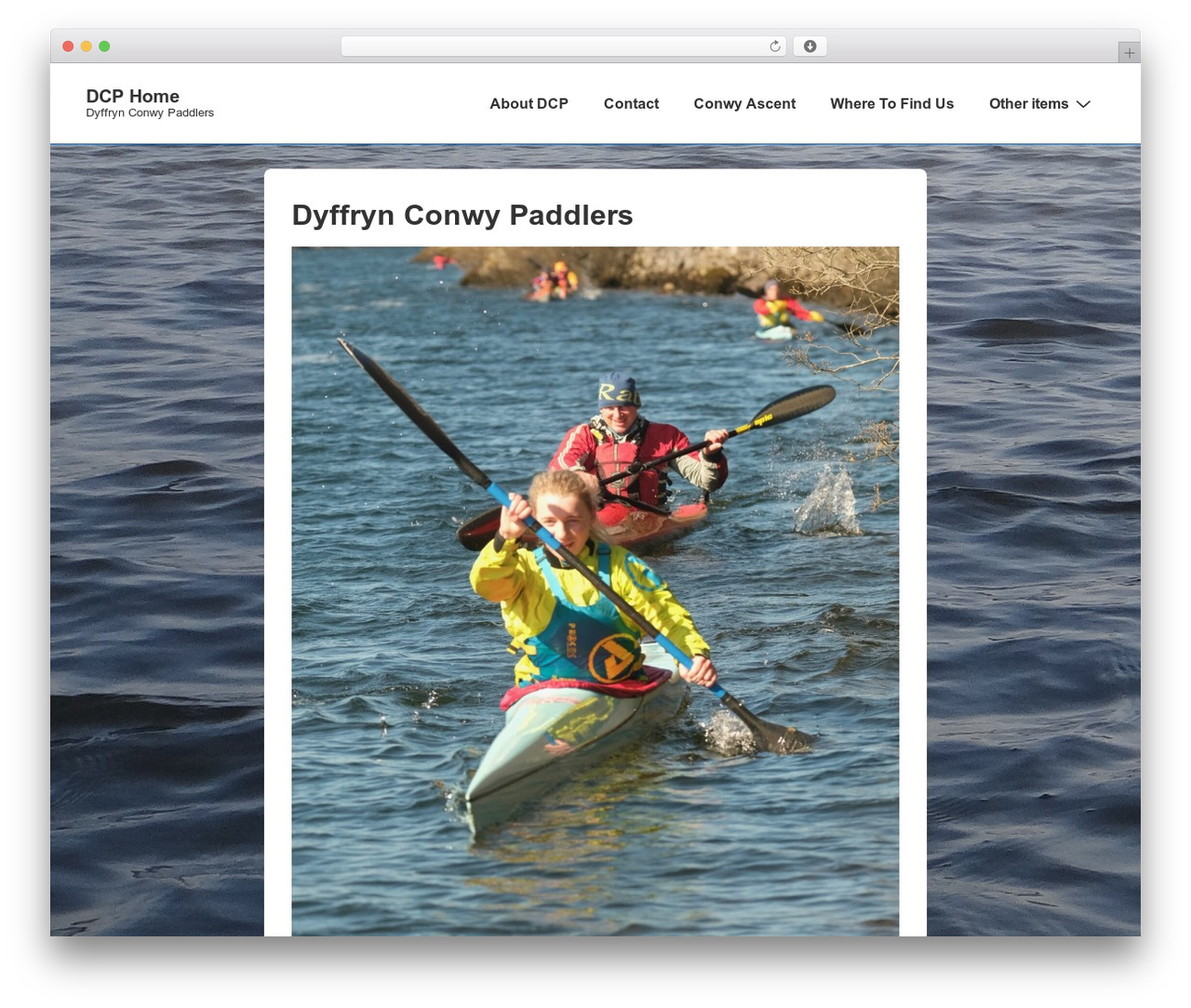 Responsive theme WordPress free - dcpaddlers.co.uk