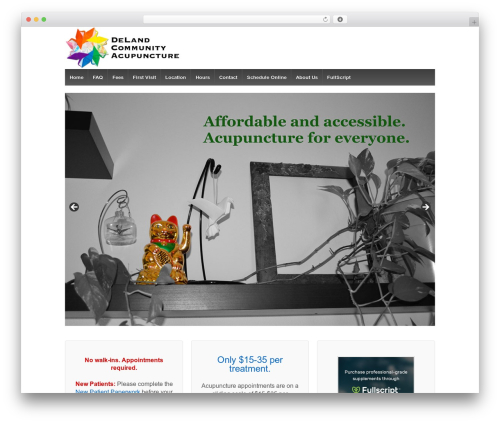 Simple contact info WordPress plugin - delandacupuncture.com