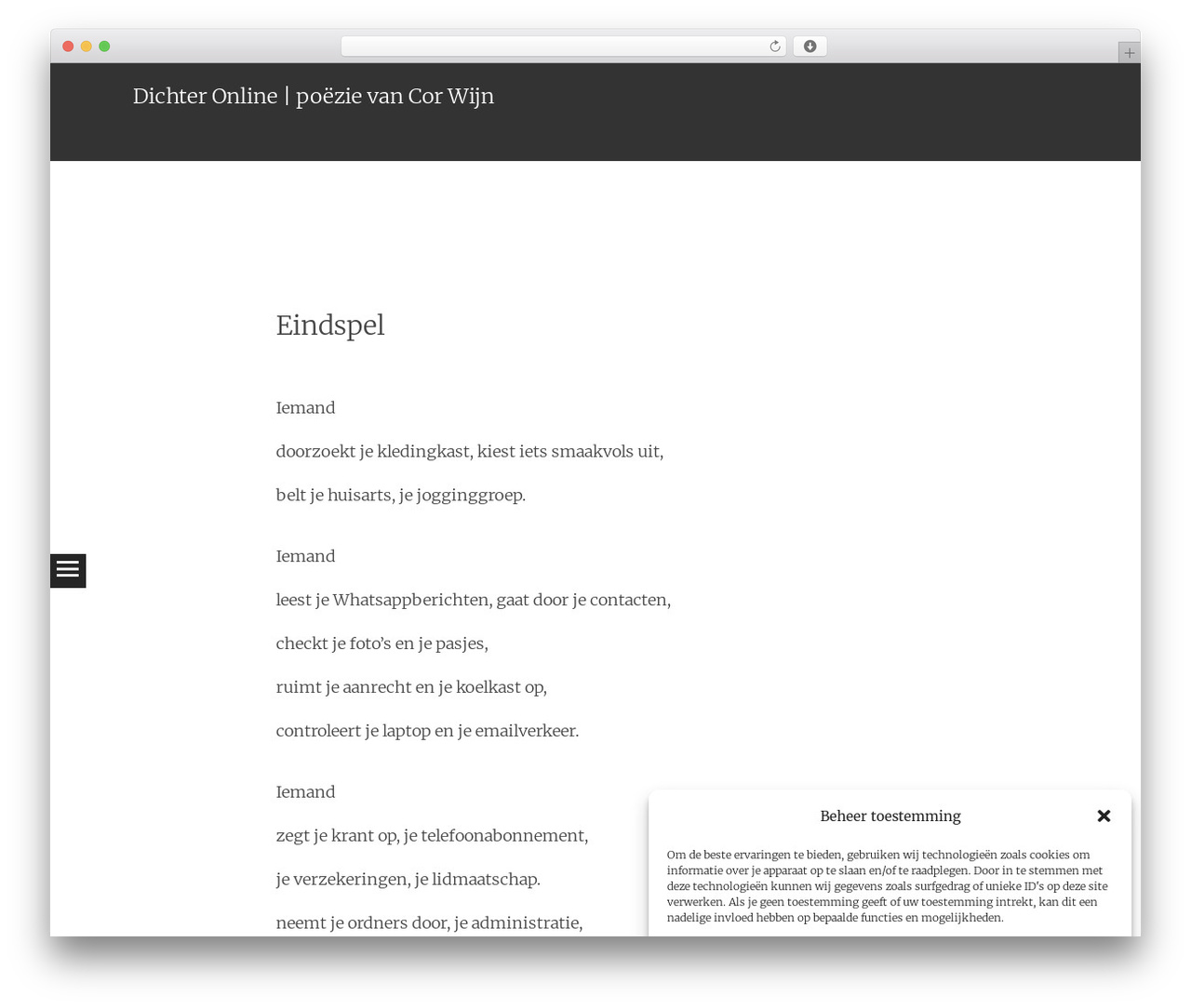 Syntax theme WordPress - dichteronline.nl