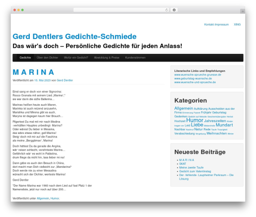 Theme WordPress The Bootstrap - dichter-dentler.de