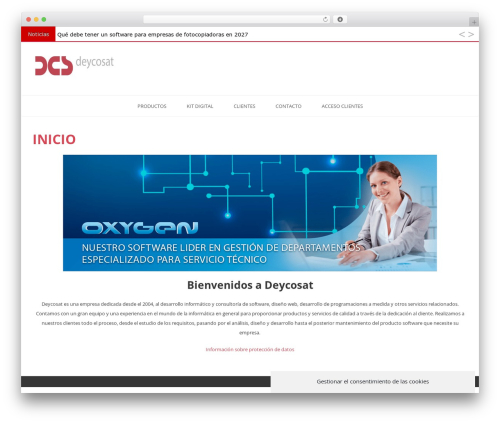 Tribute WordPress theme - deycosat.com