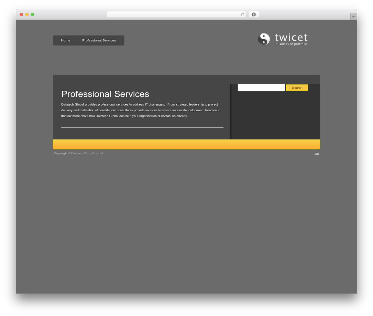 Twicet WordPress theme - datatechglobal.com