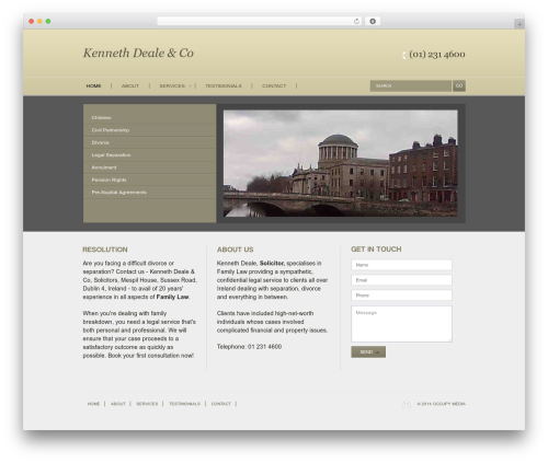 Vertical theme WordPress - deale.ie