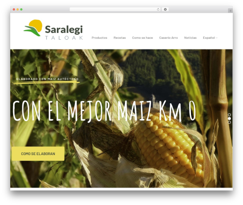 WordPress theme Agrikole - saralegitaloak.eus