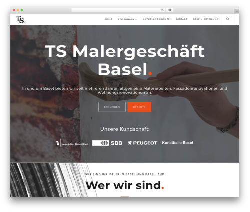 WordPress theme Comet WP - malergeschaeft-basel.ch