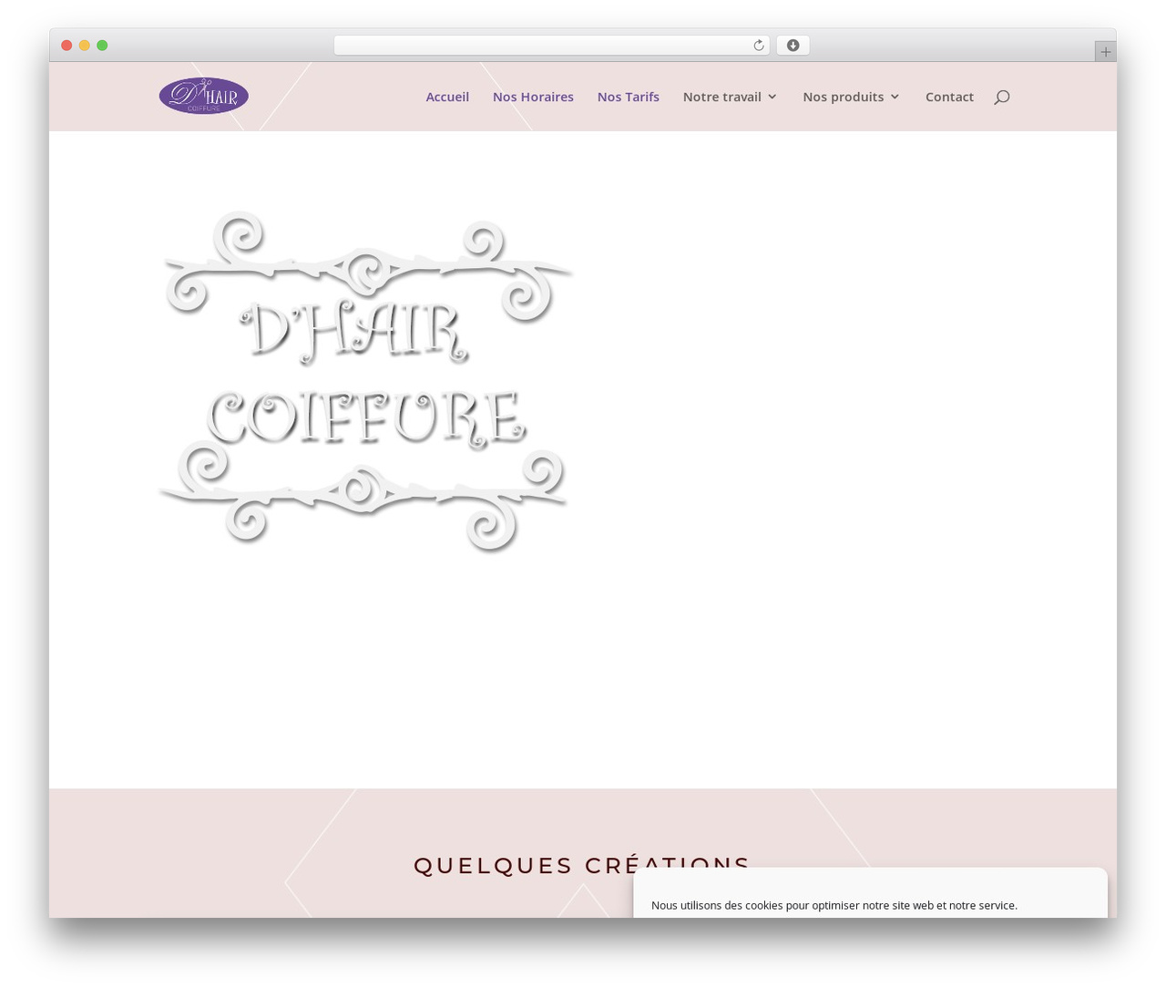 WordPress theme dhaircoiffure - dhaircoiffure.fr