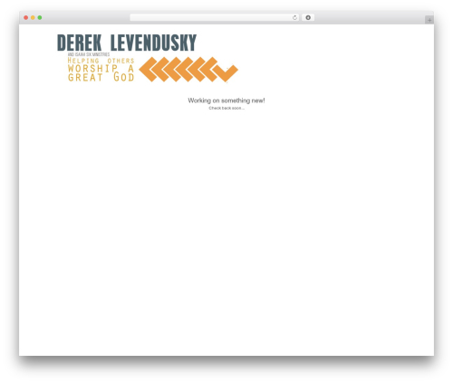 WordPress theme On Demand - dereklevendusky.com