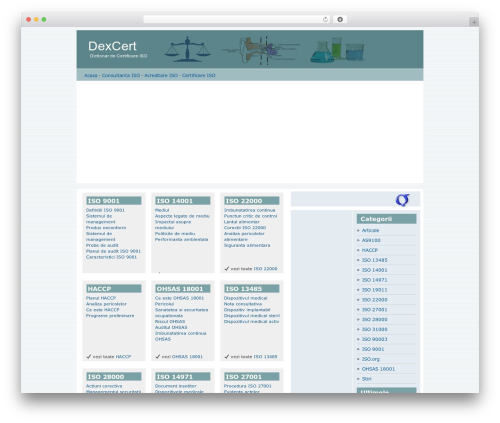 WordPress website theme DexCert - dexcert.ro