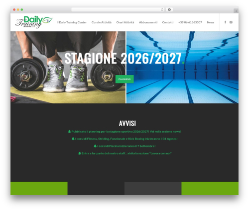 Noo timetable WordPress plugin - dailytraining.it