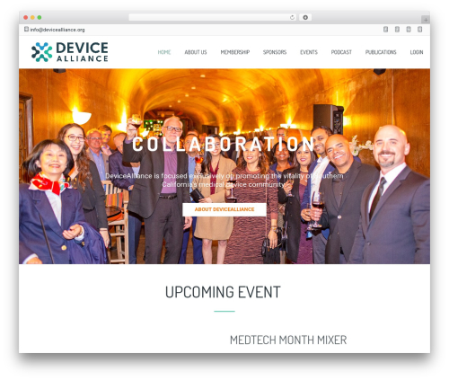 WordPress website theme Lambda - devicealliance.org